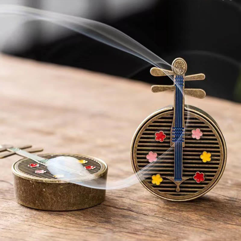Kleiner Mini-Kürbisfächer aus Kupferlegierung, Pipa-Räuchergefäß