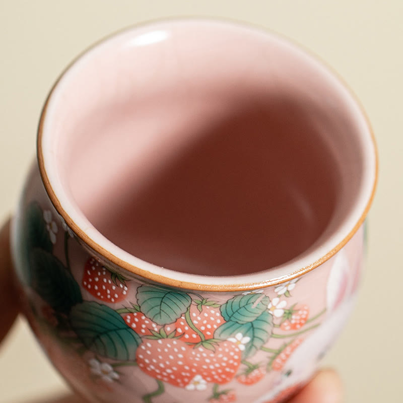 Kleine Kaninchen-Teetasse aus Keramik, 90 ml, mit Geschenkbox | Zen-Dekor