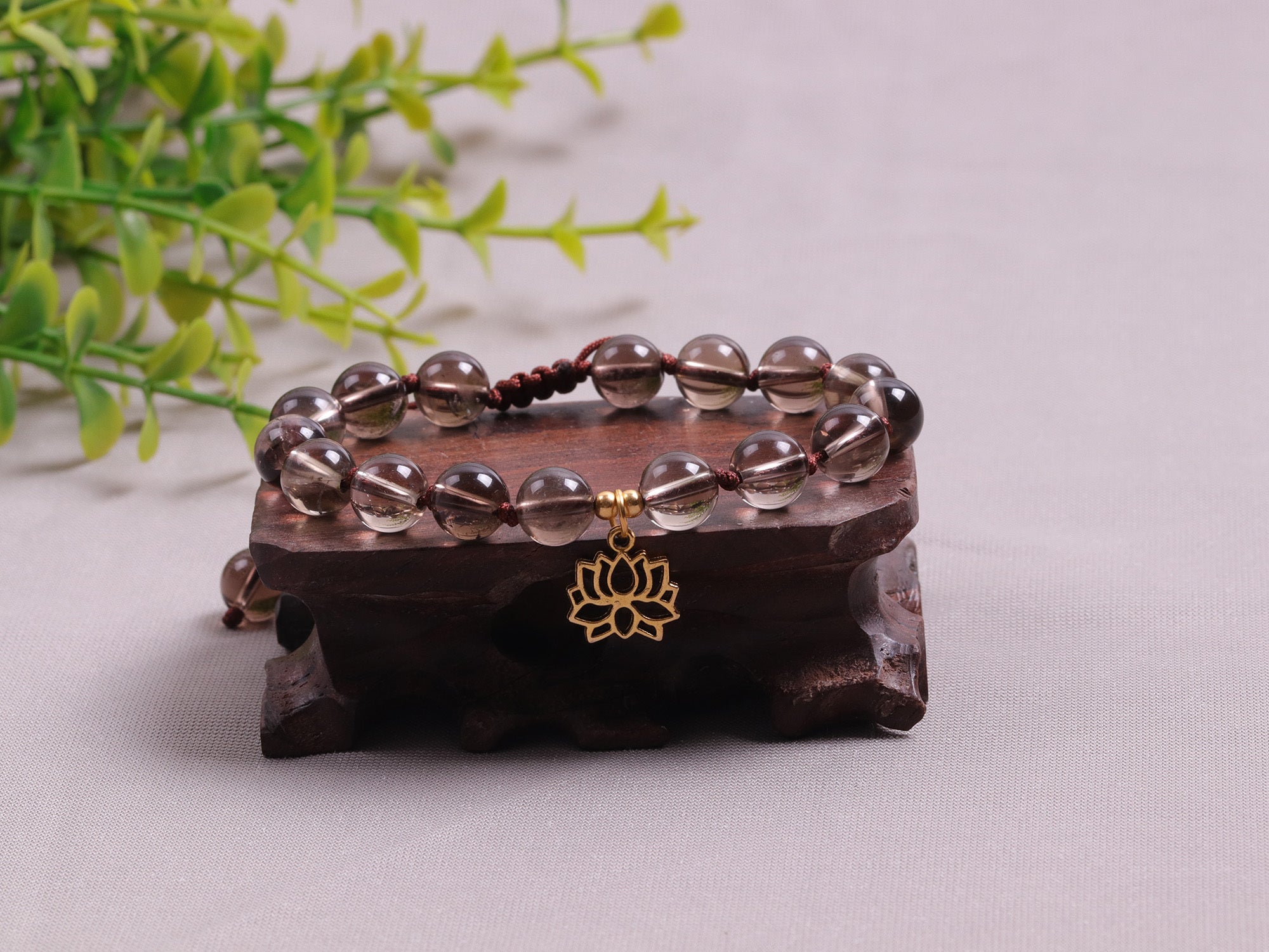 Rauchquarz Mala &amp; Armband Reinigungsset
