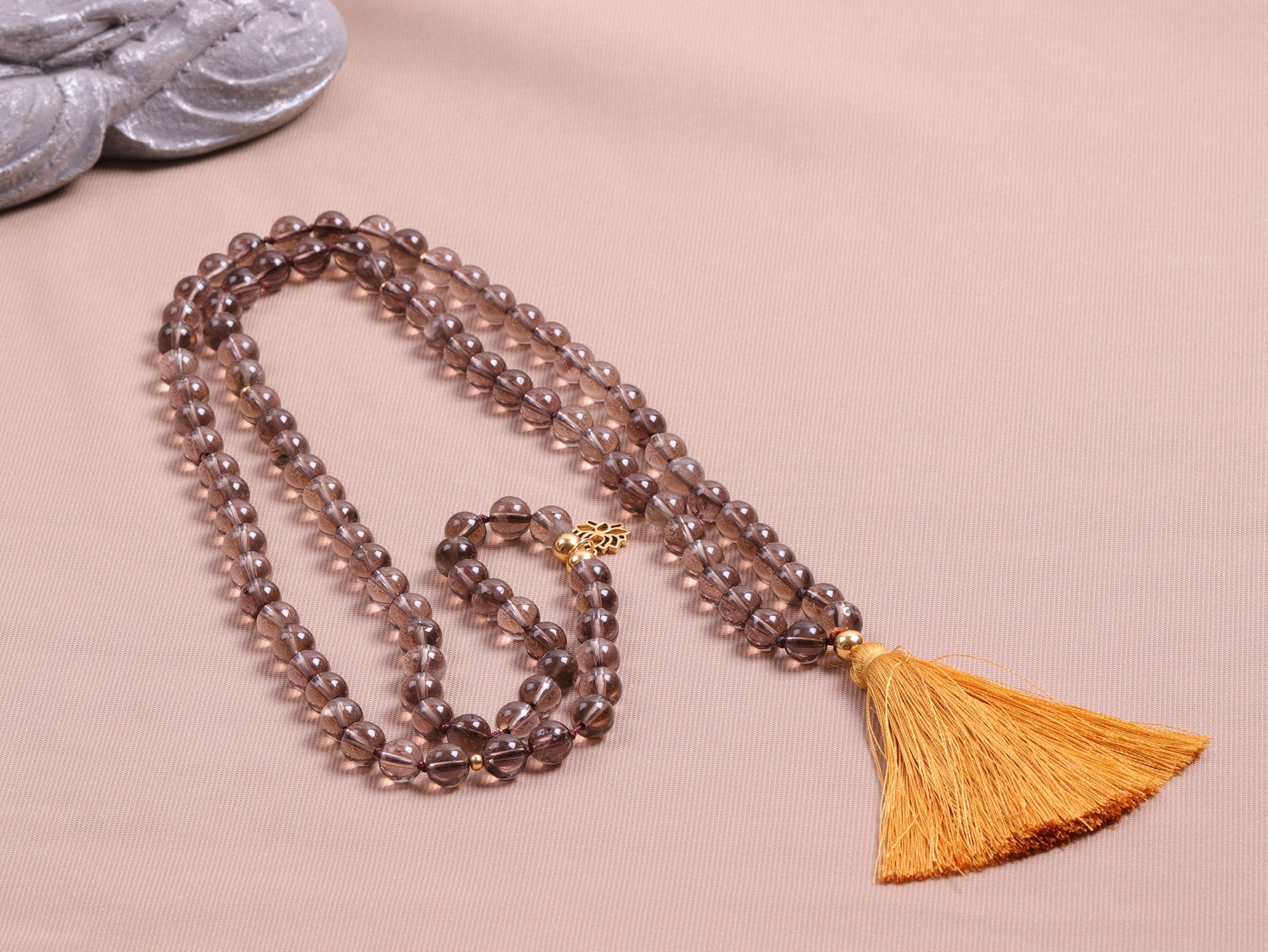 Rauchquarz Mala &amp; Armband Reinigungsset