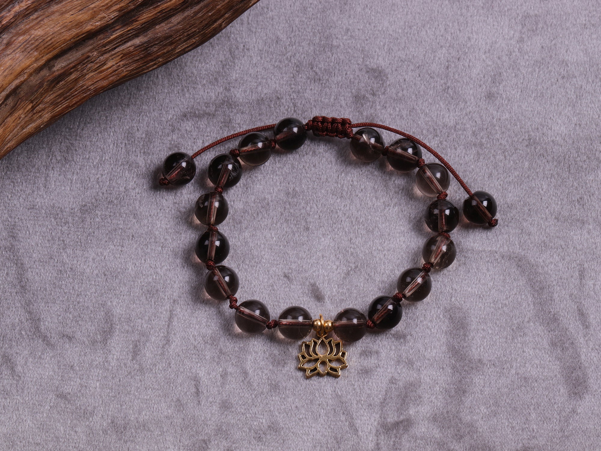 Rauchquarz Mala &amp; Armband Reinigungsset