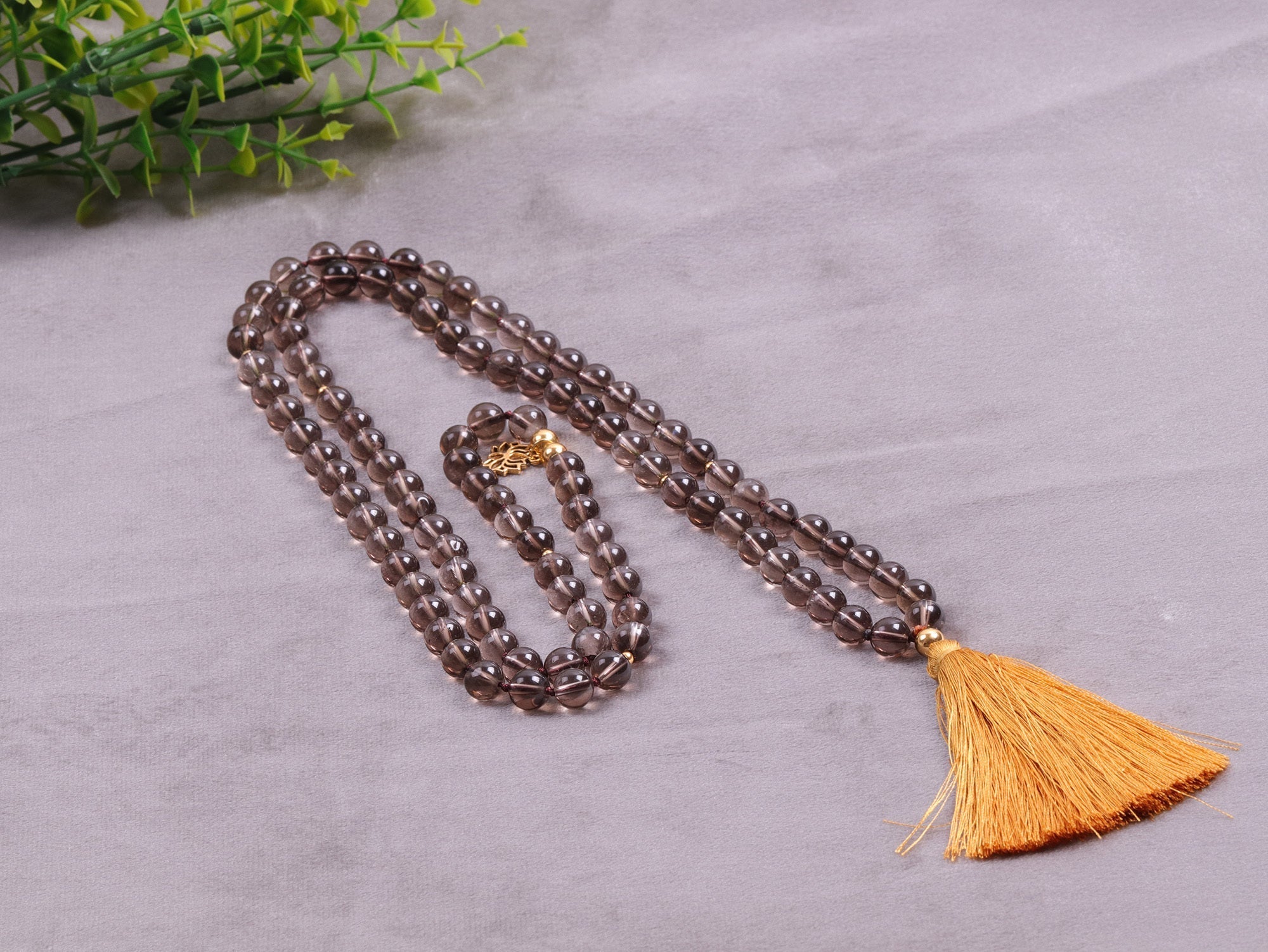 Rauchquarz Mala &amp; Armband Reinigungsset