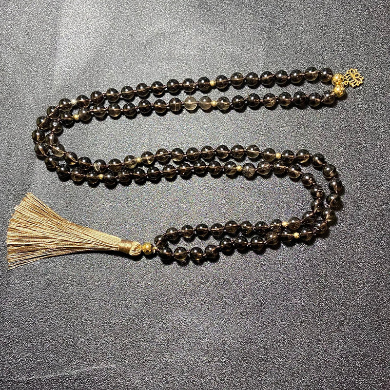 Rauchquarz Mala &amp; Armband Reinigungsset