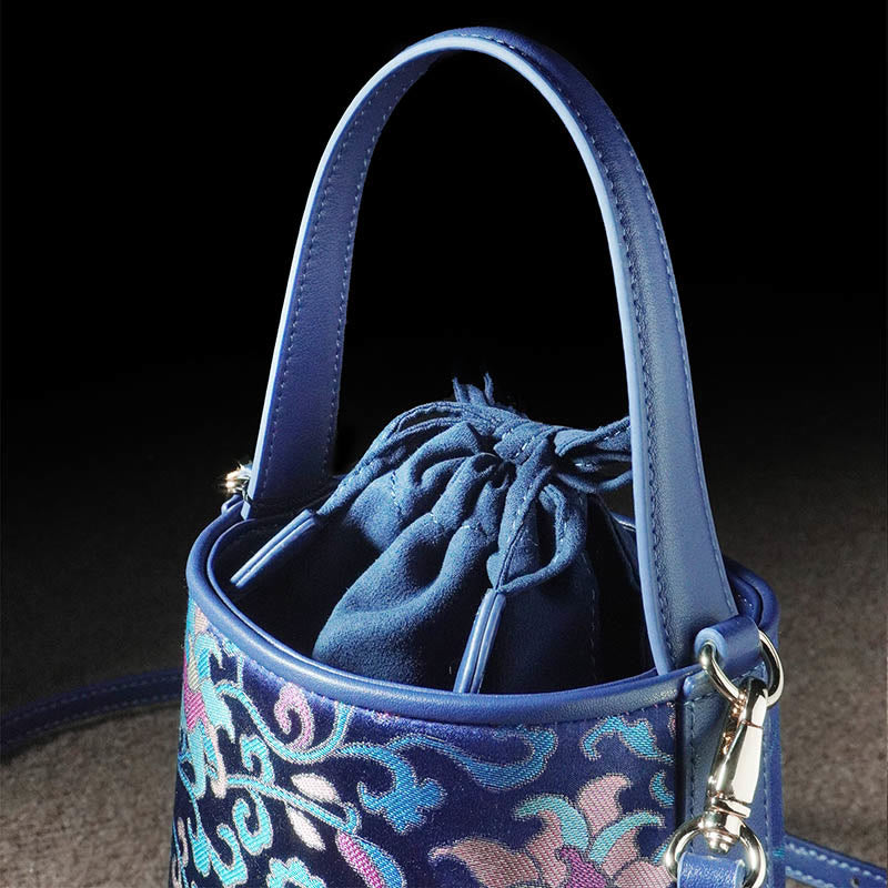 Song Brokat Spirituelle Accessoires | Retro Lotus Umhängetasche