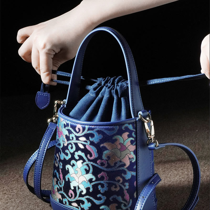 Song Brokat Spirituelle Accessoires | Retro Lotus Umhängetasche