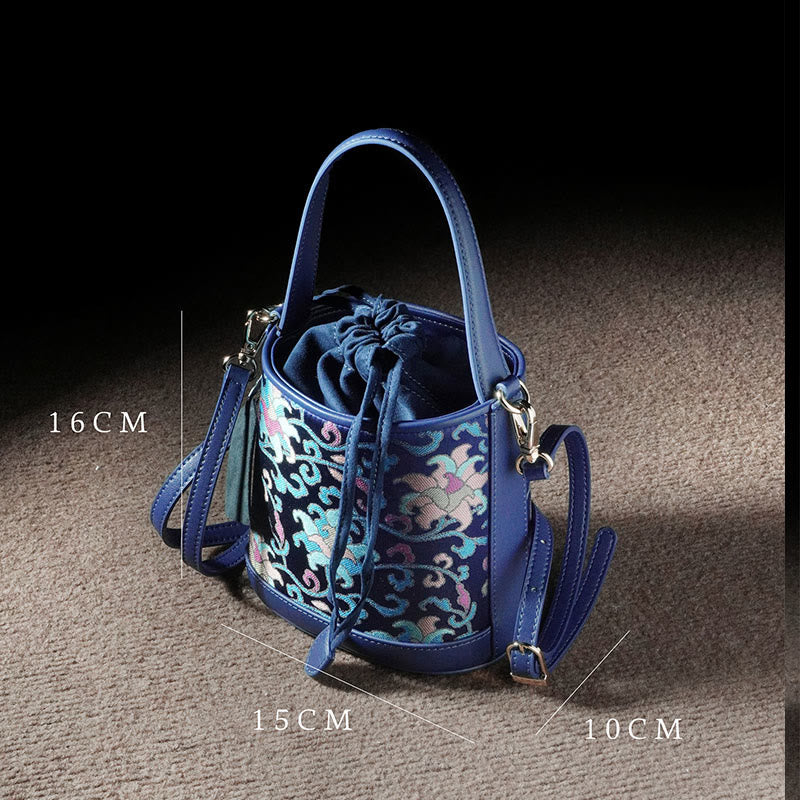 Song Brokat Spirituelle Accessoires | Retro Lotus Umhängetasche