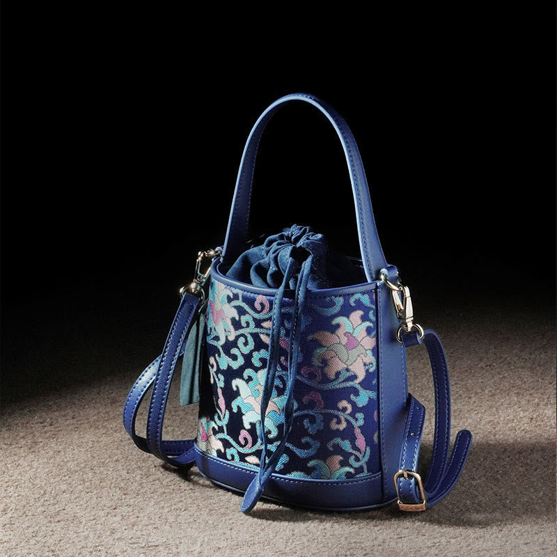 Song Brokat Spirituelle Accessoires | Retro Lotus Umhängetasche