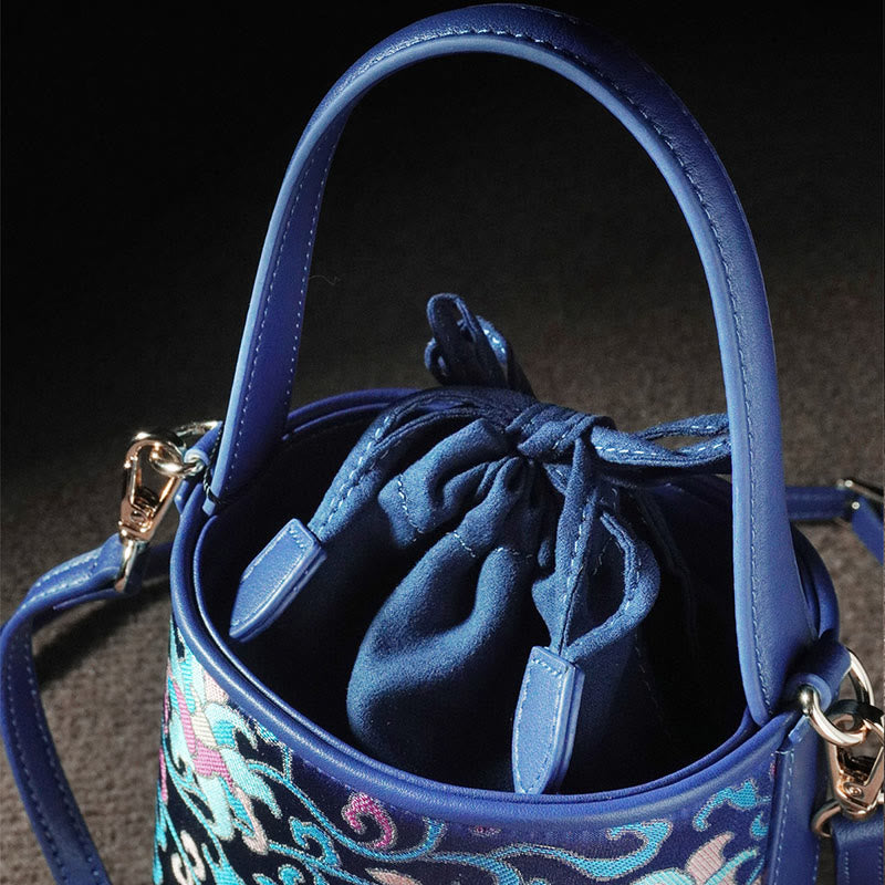 Song Brokat Spirituelle Accessoires | Retro Lotus Umhängetasche