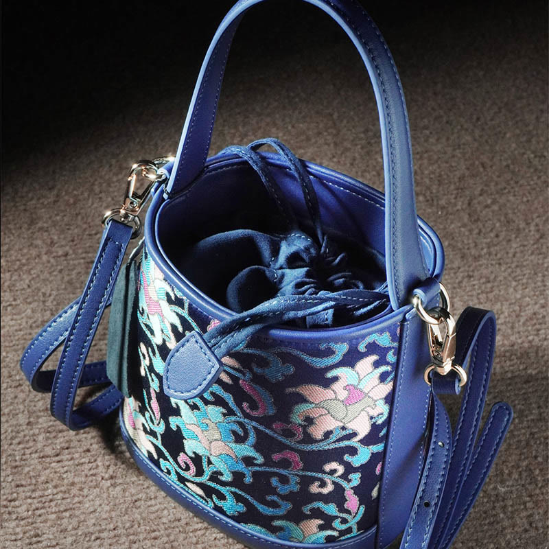 Song Brokat Spirituelle Accessoires | Retro Lotus Umhängetasche