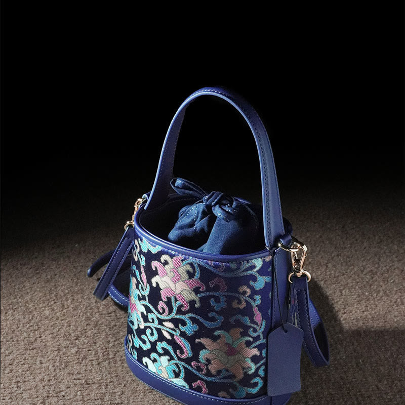 Song Brokat Spirituelle Accessoires | Retro Lotus Umhängetasche