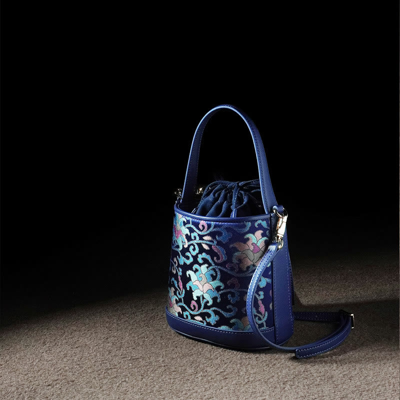 Song Brokat Spirituelle Accessoires | Retro Lotus Umhängetasche