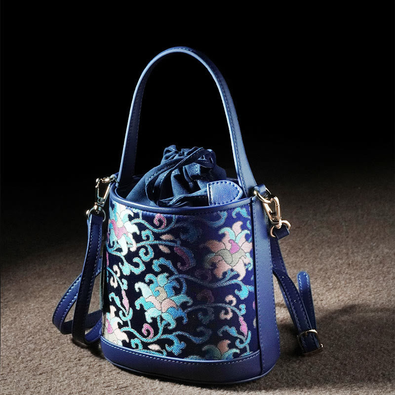 Song Brokat Spirituelle Accessoires | Retro Lotus Umhängetasche