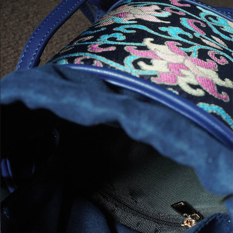 Song Brokat Spirituelle Accessoires | Retro Lotus Umhängetasche