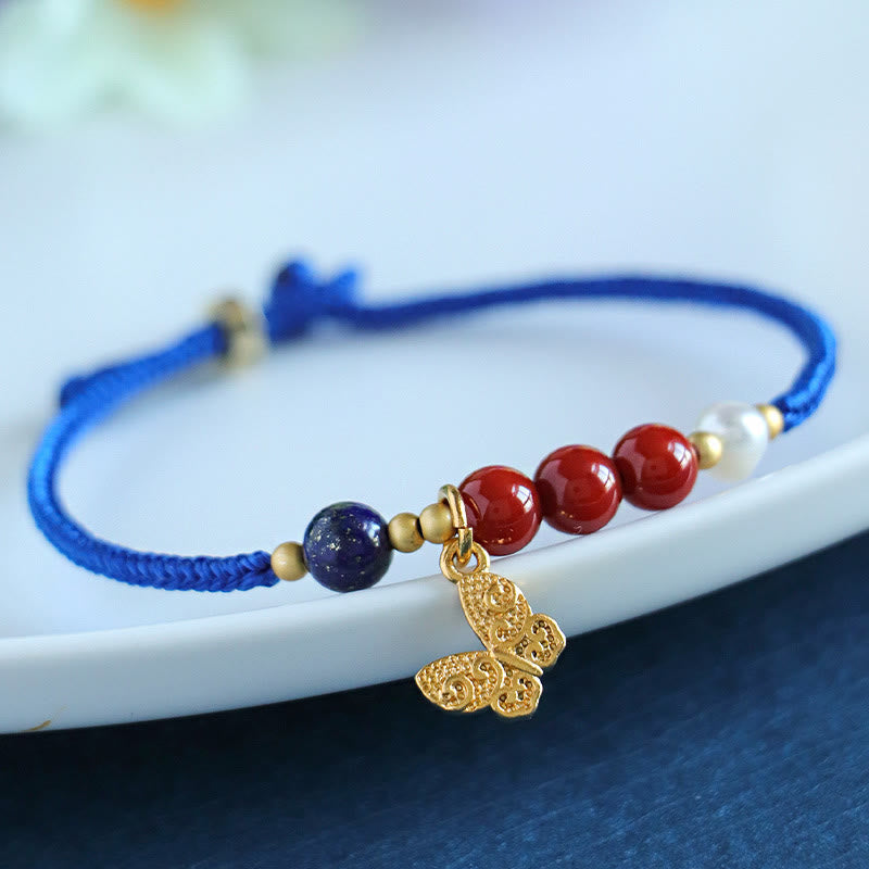Südroter Achat 15–18 cm Armband mit positiver Energie