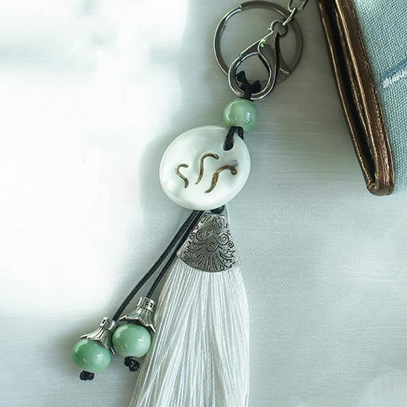 Geldbörse mit großer Kapazität und Stickerei „Magnolia“