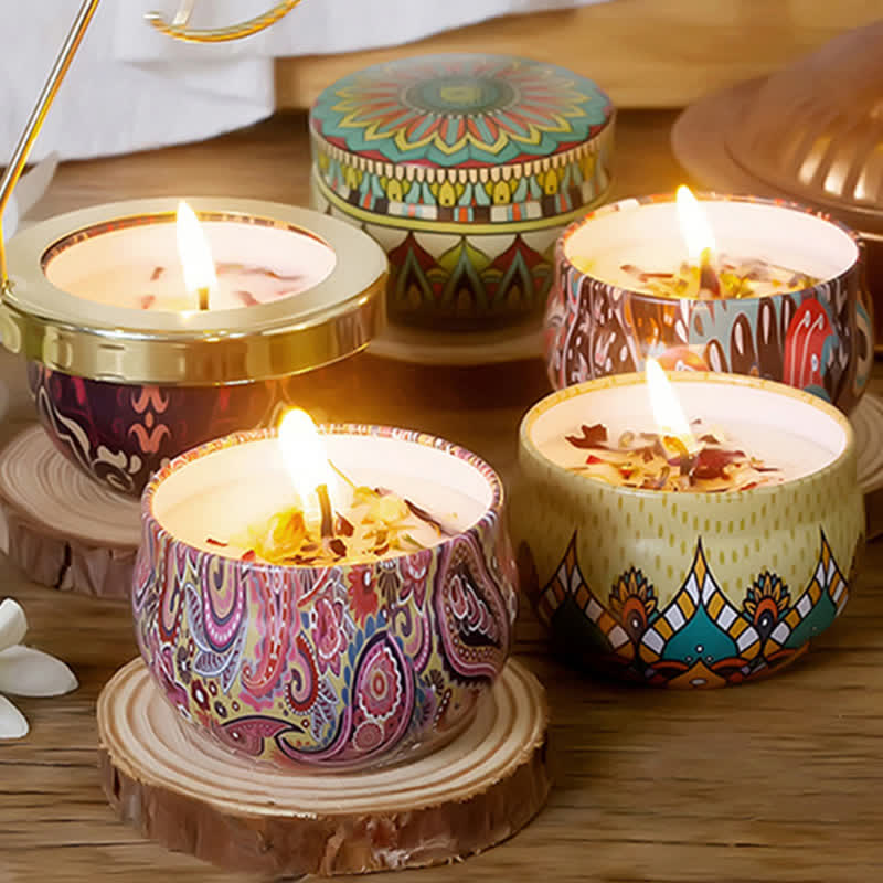 Spirituelle Sojawachskerze zur Reinigung und Meditation