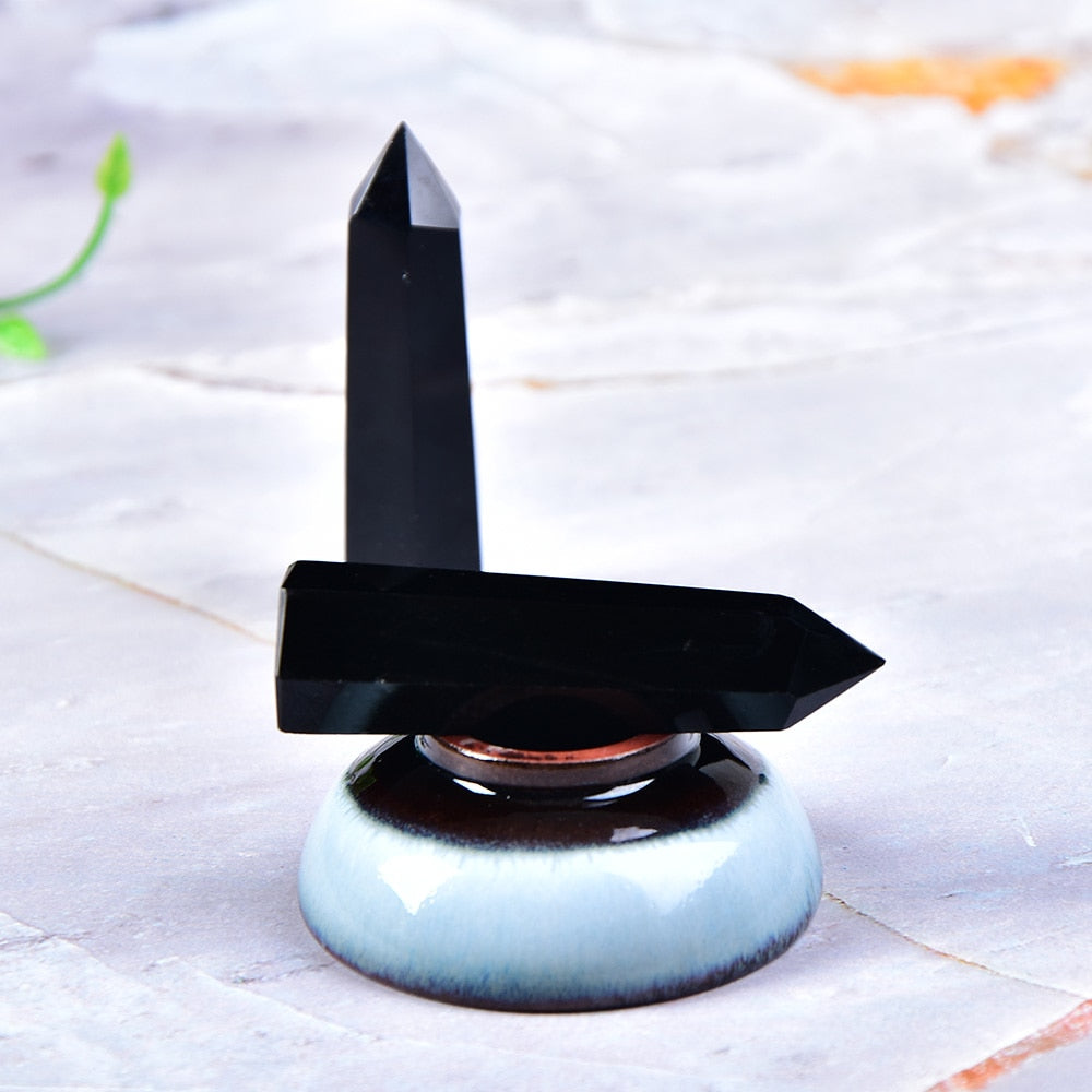 Standhafter Obsidian-Schutzstab