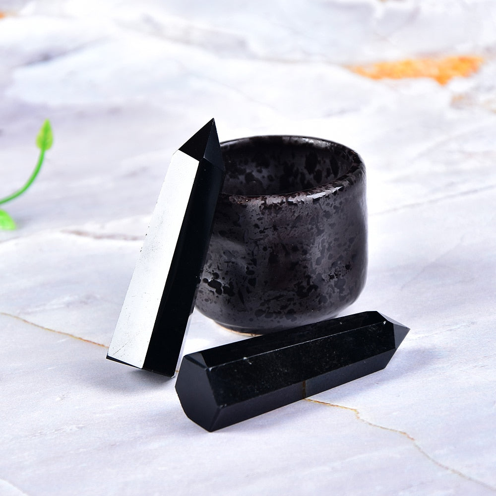Standhafter Obsidian-Schutzstab