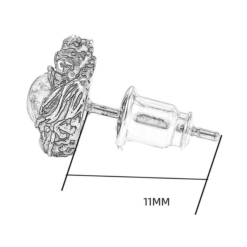 Sterling Silber Bernstein Drache Erfolg Ohrstecker