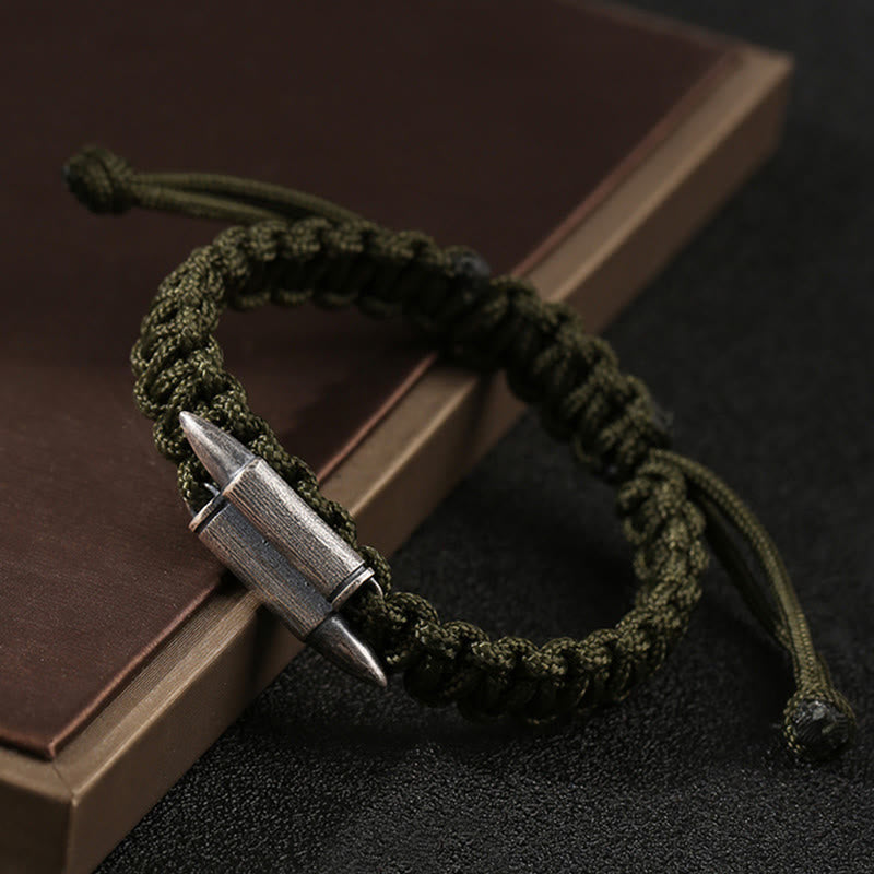 Sterling Silber Geflochtenes Seil Spirituelles Schutzarmband