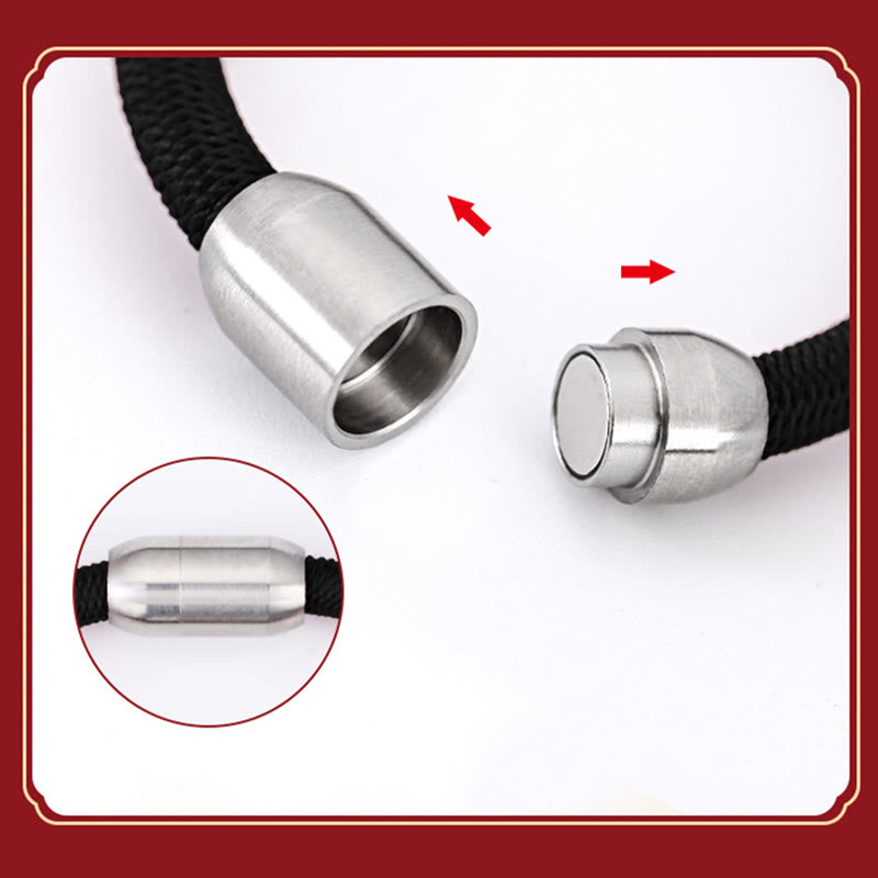 Drachenarmband aus Sterlingsilber | Geflochtener Glücksbringer 6 mm