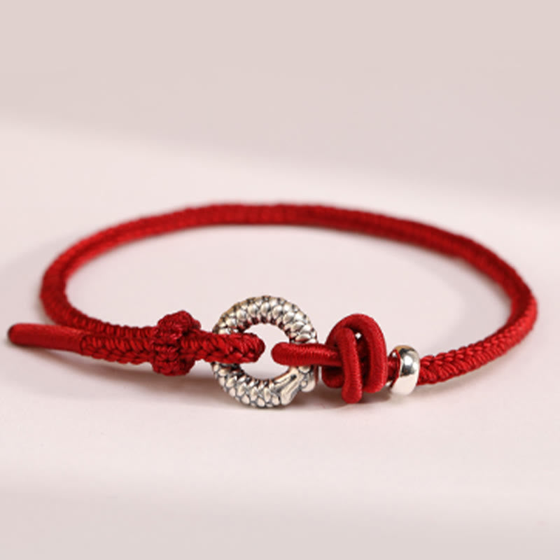 Sterling Silber Drachen Peace Schnalle Armband