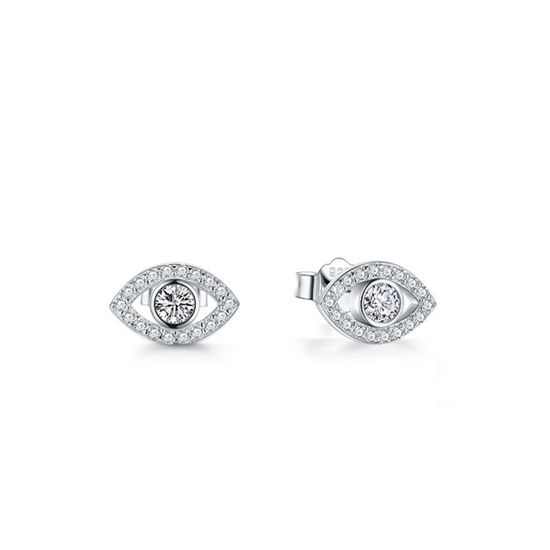 Ohrstecker aus Sterlingsilber mit Schutz vor dem bösen Blick