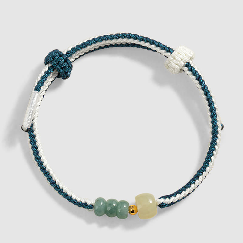 Sterling Silber Hetian Jade Fülle Armband 20cm