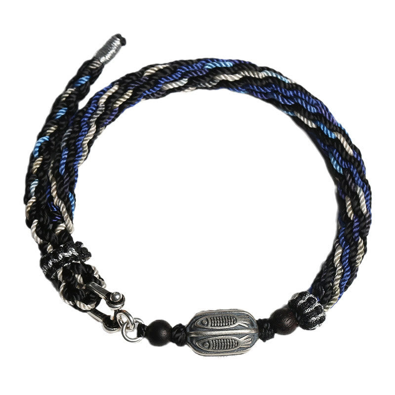 Sterling Silber Koi Fisch Reichtum Reinkarnation Armband