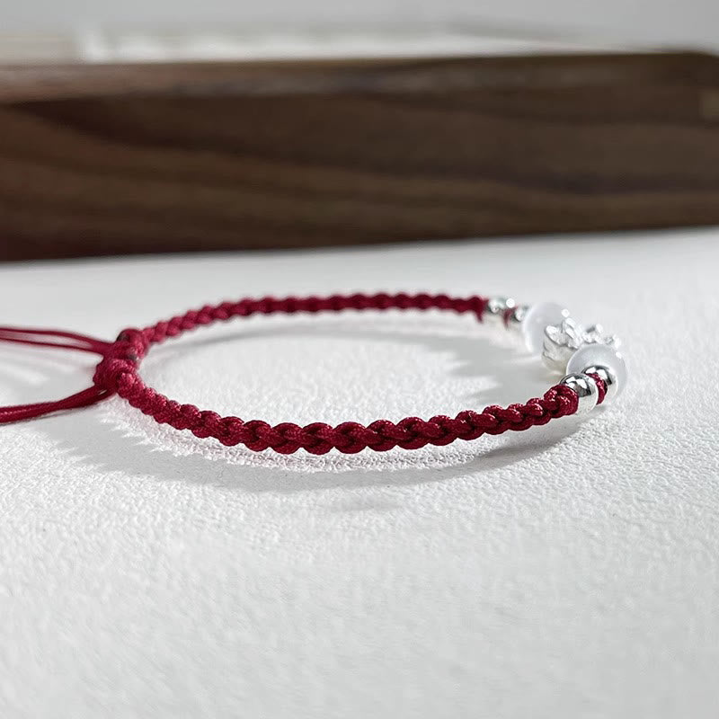 Schutzarmband aus Sterlingsilber mit Lotus-Katzenauge