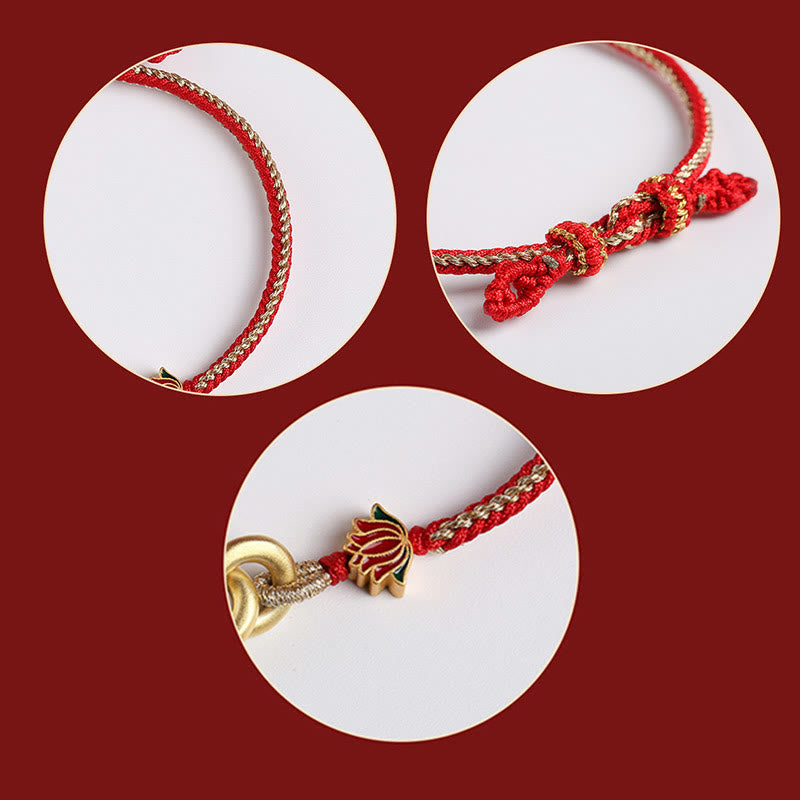 Sterling Silber Lotus Peace Schnalle Armband für Schutz