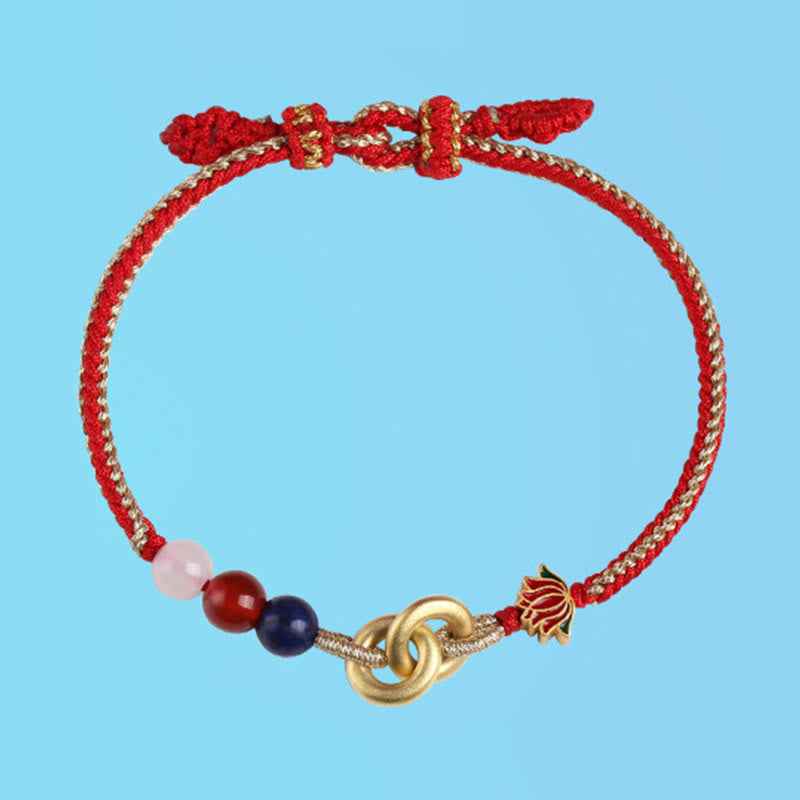 Sterling Silber Lotus Peace Schnalle Armband für Schutz