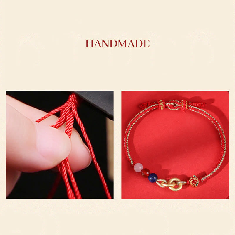 Sterling Silber Lotus Peace Schnalle Armband für Schutz