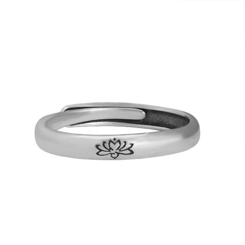 Sterling Silber Lotus Ring für Erleuchtung und Ausgeglichenheit