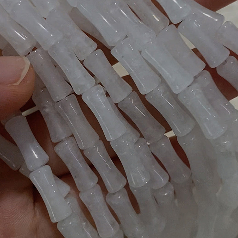 Spirituelles Armband aus Sterlingsilber mit Peridot und Bambus für Glück