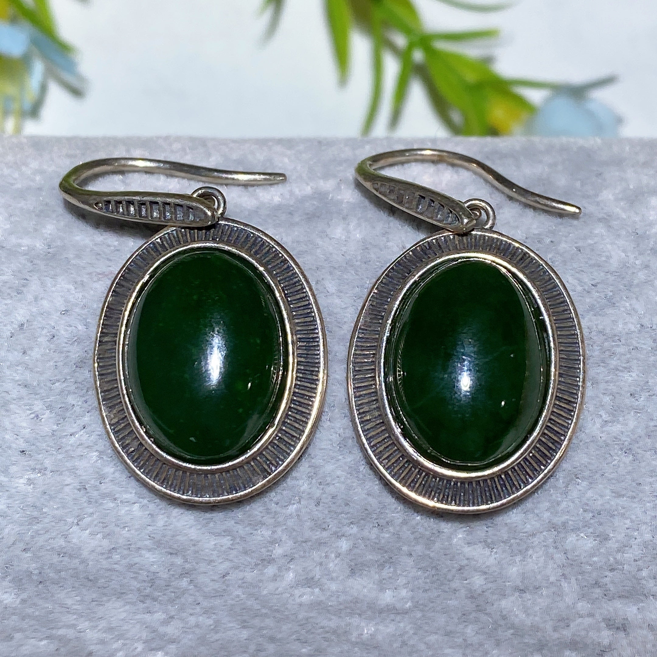 Sterling Silver Spiritual Crystal Earrings 24-40mm Healing