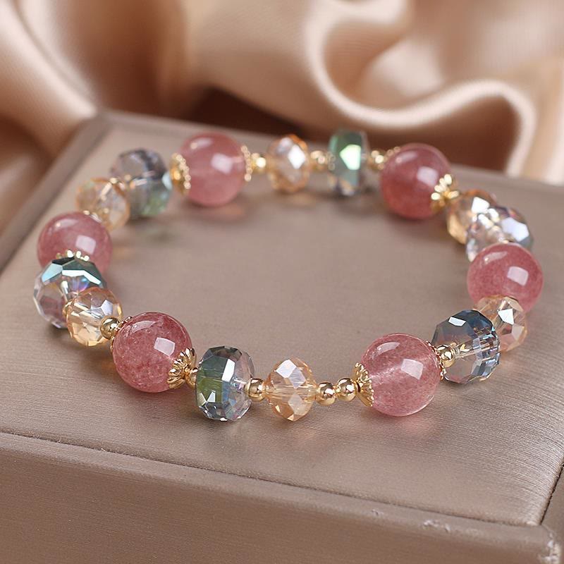 Erdbeerquarz Liebe Heilung Spirituelles Armband