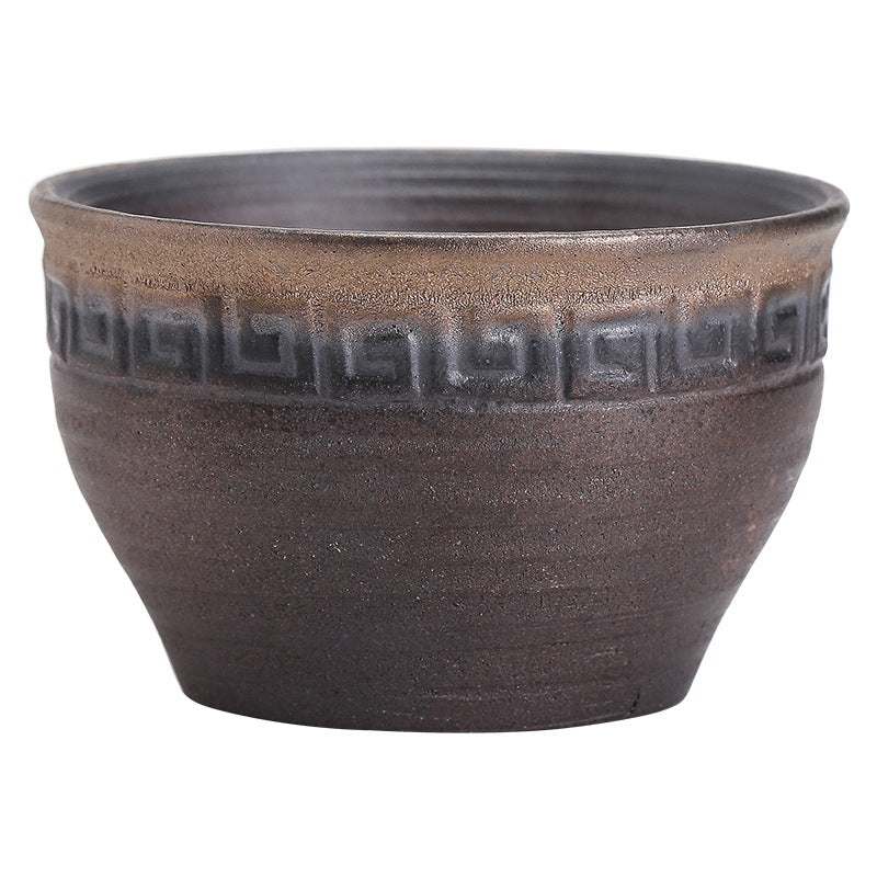 Gestreifte Keramik-Teetasse 80 ml | Zen-Dekor-Schale