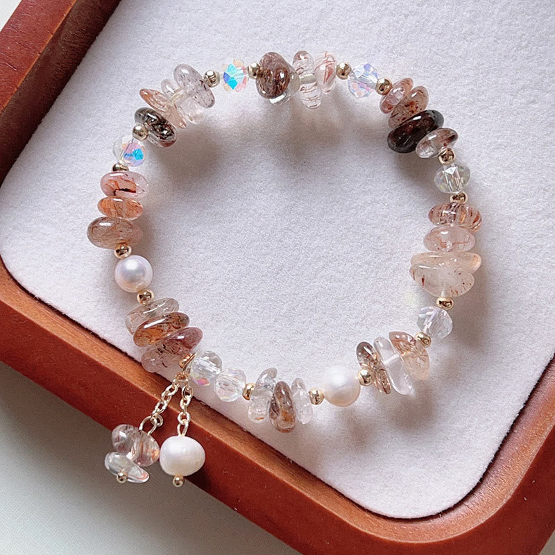 Super Seven Kristall-Armband mit spiritueller Heilung für Damen, 13–16 cm