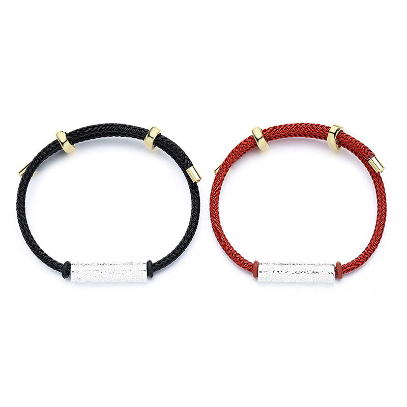 Tai Sui Schutzarmband aus geflochtener roter Schnur, 14–20 cm