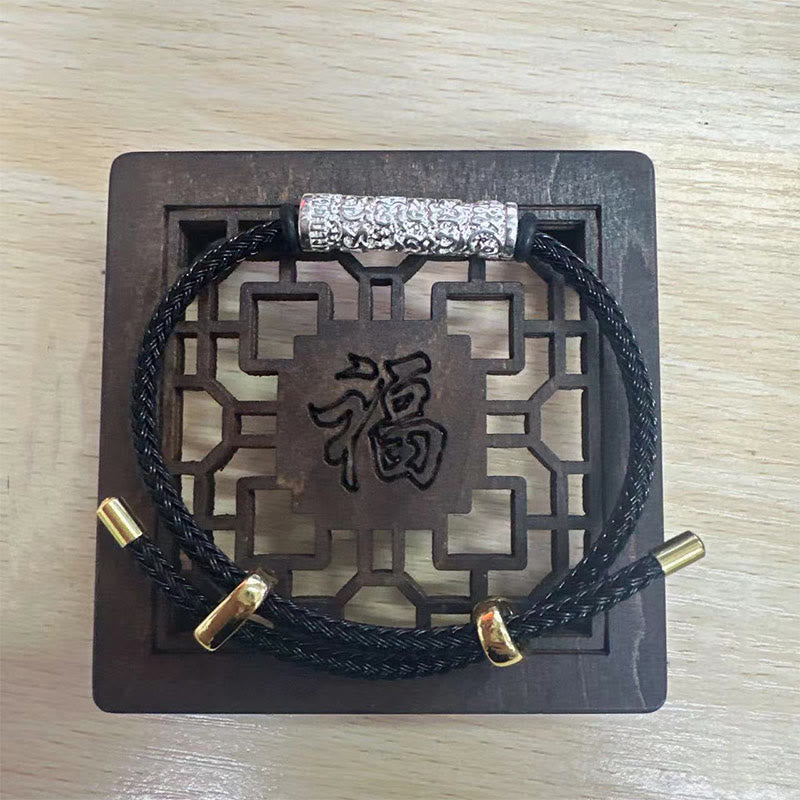 Tai Sui Schutzarmband aus geflochtener roter Schnur, 14–20 cm