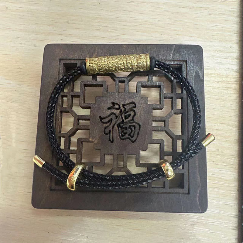 Tai Sui Schutzarmband aus geflochtener roter Schnur, 14–20 cm