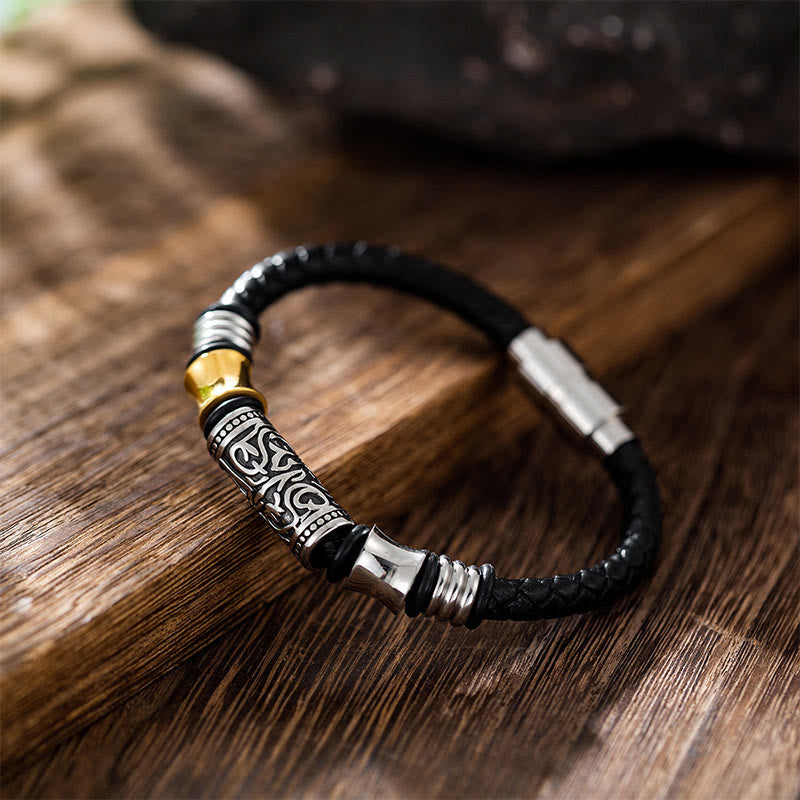 Blumen-Lederarmband aus der Tang-Dynastie für Glück und Schutz