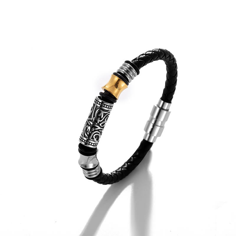 Blumen-Lederarmband aus der Tang-Dynastie für Glück und Schutz