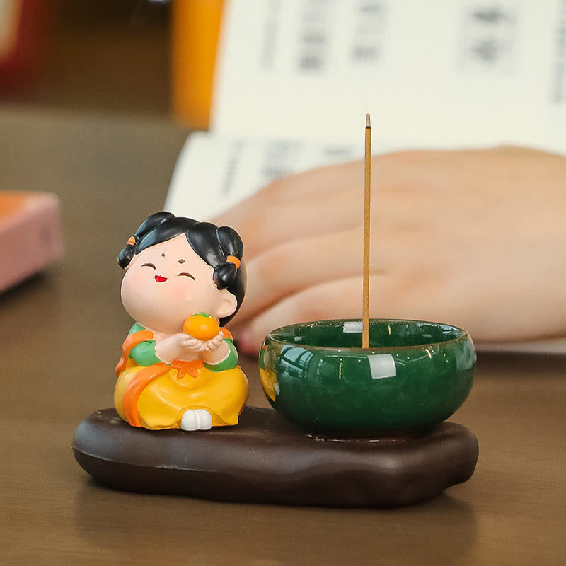 Keramik-Räuchergefäß „Dame der Tang-Dynastie“ zur Meditation