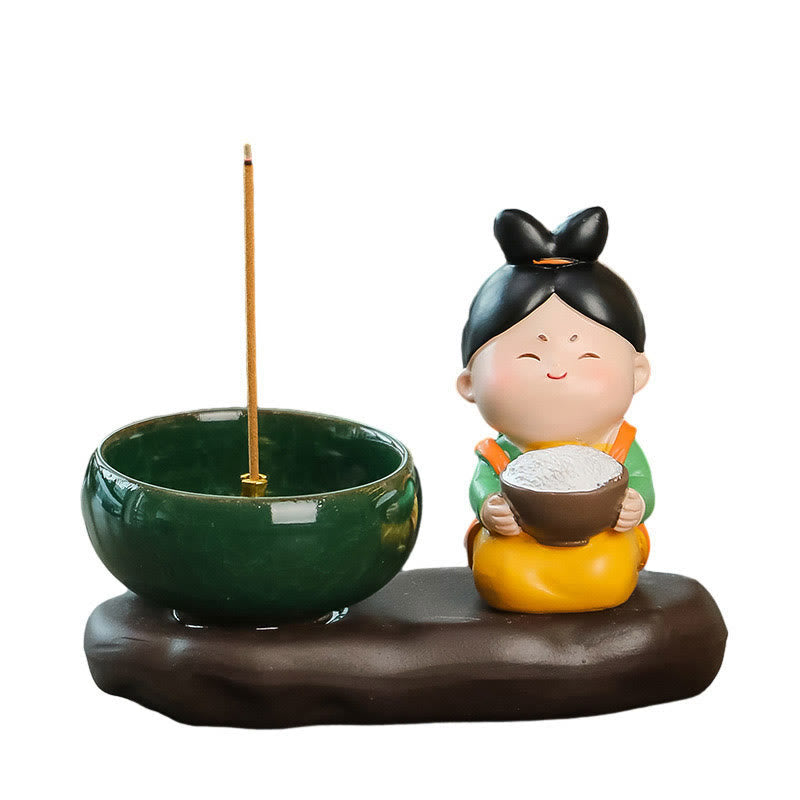 Keramik-Räuchergefäß „Dame der Tang-Dynastie“ zur Meditation