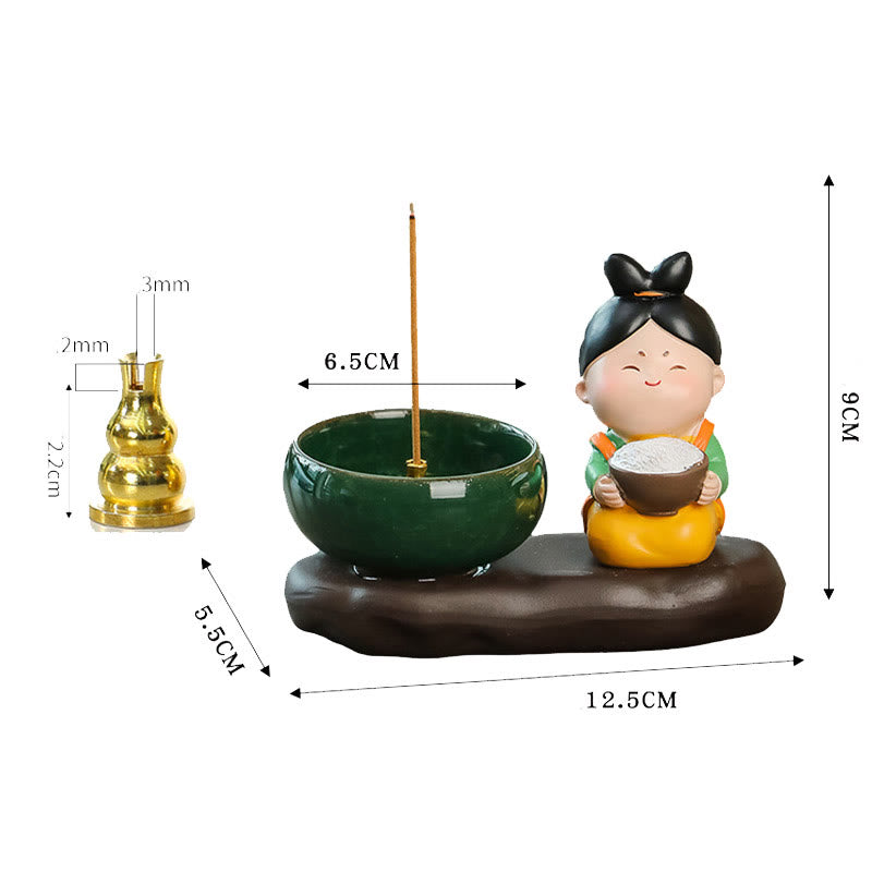 Keramik-Räuchergefäß „Dame der Tang-Dynastie“ zur Meditation