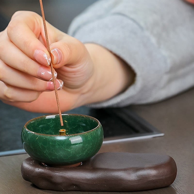 Keramik-Räuchergefäß „Dame der Tang-Dynastie“ zur Meditation