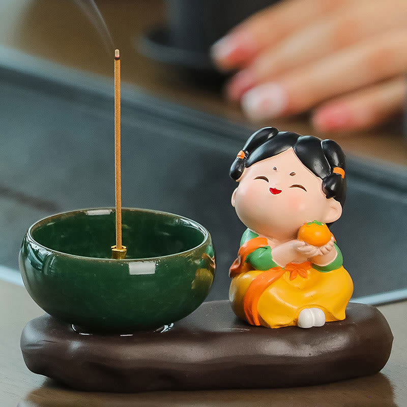 Keramik-Räuchergefäß „Dame der Tang-Dynastie“ zur Meditation