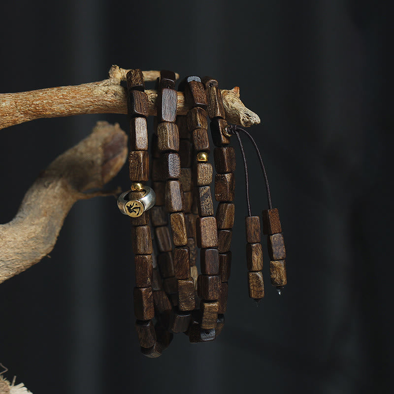 Tarakan Adlerholz 925 Silber Gold Perlen Sternzeichen Armband